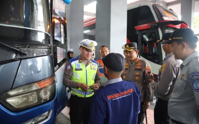 Polresta Surakarta Gelar Ramcek, Ditemukan 1 Bus Yang Melanggar