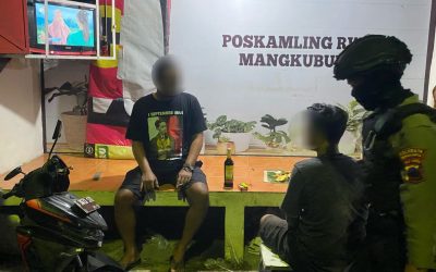 Sedang Pesta Miras di Poskamling Mangkubumen, Tiga Pemuda Diamankan Tim Sparta Polresta Surakarta