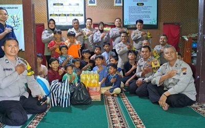 Berbagi Kasih Bulan Ramadan, Polsek Laweyan Berikan Sembako ke Panti Asuhan Yatim Piatu Nur Maghfiroh Pajang