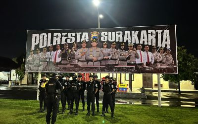 Tim Sparta Satuan Samapta Polresta Surakarta Gelar Patroli Malam, Jaga Keamanan Kota Solo
