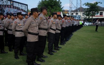 Komitmen Berantas Premanisme di Kota Solo, Polresta Surakarta Gelar Apel Operasi Aman Candi 2025