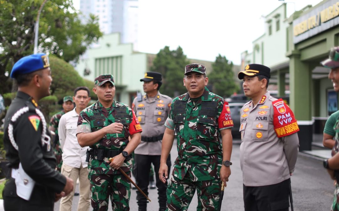 Kapolresta Surakarta Bersama Danrem dan Dandim Tinjau Kesiapan Pengamanan Kunjungan Wapres RI Melalui Kegiatan Minggu Kasih
