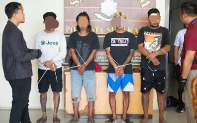 Lakukan Pengeroyokan Terhadap Warga Kragilan, Empat Warga Banjarsari Diamankan Tim Resmob Polresta Surakarta