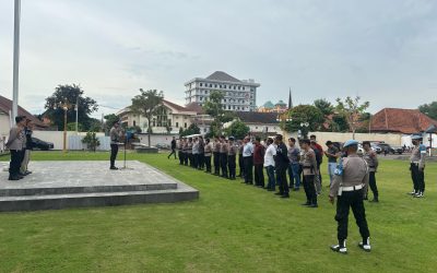 Kabagops Pimpin Apel Anev Operasi Aman Candi 2025 di Mapolresta Surakarta