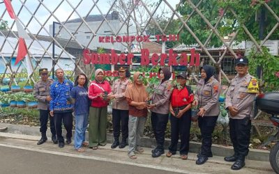 Dukung Ketahanan Pangan, Polresta Surakarta Sambangi Kelompok Tani Sumber Berkah