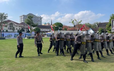 Tingkatkan Kemampuan Polresta Surakarta Rutin Gelar  Latihan Dalmas