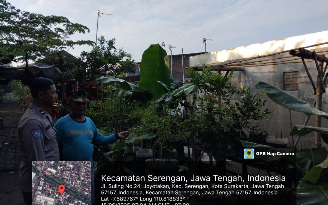 Dukung Asta Cipta Presiden, Polsek Serengan Turunkan Bhabinkamtibmas Dampingi Petani