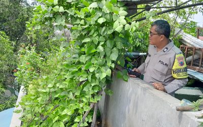 Bhabinkamtibmas Kerten Sambangi Warga untuk Monitoring Ketahanan Pangan