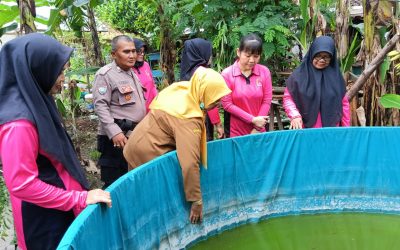 Bhabinkamtibmas Sangkrah Berikan Motivasi Kelompok Tani Wilayah Binaan