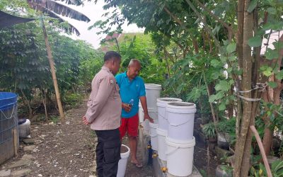 Dukung Ketahanan Pangan, Bhabinkamtibmas Tipes Sambangi Poktan Subur Sejahtera