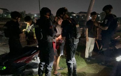 Tim Sparta Sat Samapta Polresta Surakarta Amankan Tiga Pemuda Pesta Miras di Tanggul Bendungan Tirtonadi