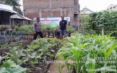 Bhabinkamtibmas Jagalan Sambangi KWT, Ajak Warga Manfaatkan Lahan Kosong untuk Ketahanan Pangan