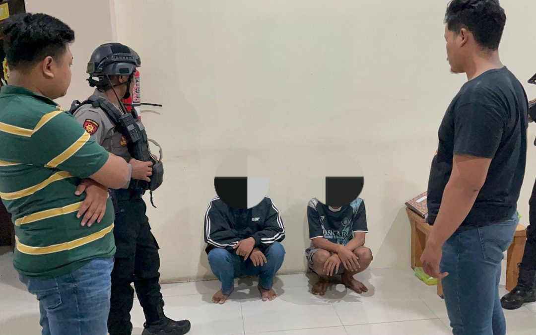 Tim Sparta Polresta Surakarta Amankan Dua Pemuda Diduga Pelaku Pencurian Pakaian dan Handphone