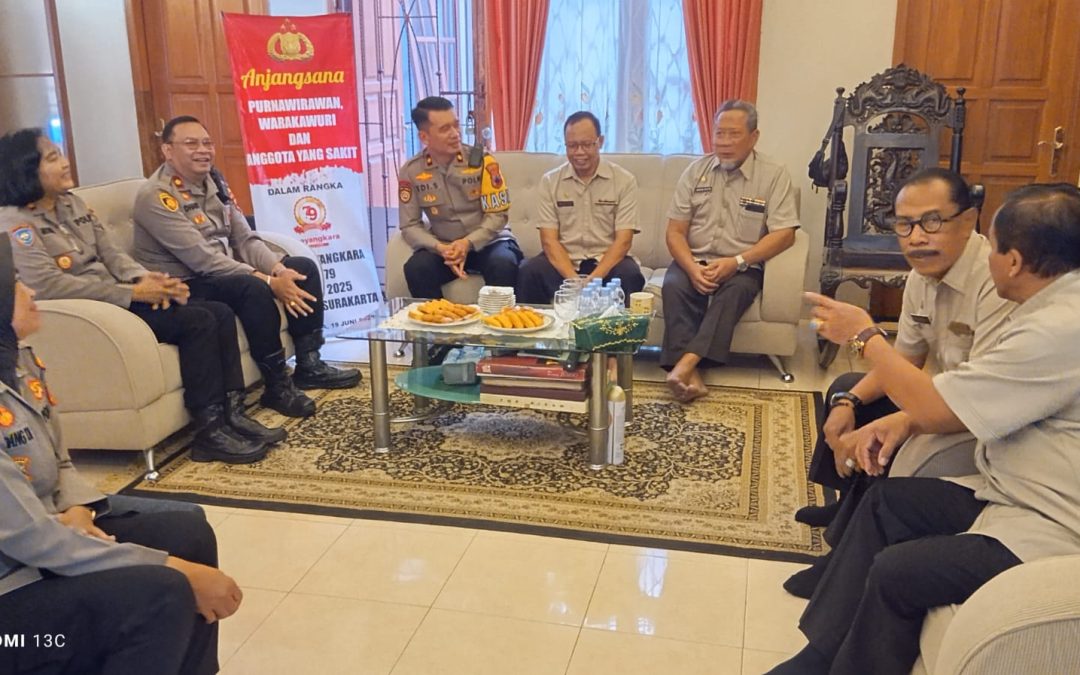 Sambut Hari Bhayangkara Ke-79, Polresta Surakarta Gelar Anjangsana Purnawirawan Polri