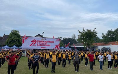 Semarak Hari Bhayangkara ke-79, Polresta Surakarta Gelar Olahraga Bersama