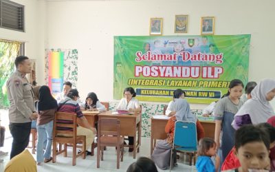 Bhabinkamtibmas Kratonan Hadiri Kegiatan Posyandu Integrasi Layanan Primer di RW VI
