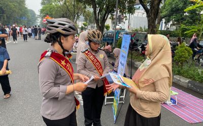 Polresta Surakarta Secara Rutin Kerahkan Polwan Patroli Bersepeda di CFD