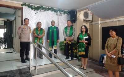 Bhabinkamtibmas Bumi Polsek Laweyan Laksanakan Pengamanan Ibadah Minggu di GKI Kabangan
