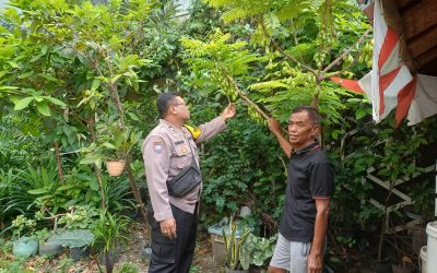 Bhabinkamtibmas Setabelan Sambangi Kebun Sayur Warga Binaan Guna Dukung Program Pemerintah