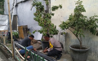Bhabinkamtibmas Kelurahan Kepatihan Wetan Bersama Warga Wujudkan Ketahanan Pangan Melalui Taman Buah dan Sayur