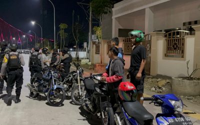 Tim Sparta Polresta Surakarta Amankan 9 Motor Berknalpot Brong di Jalan Kapten Pierre Tendean