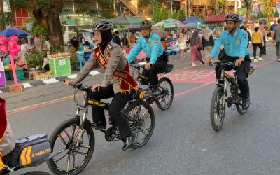 Polresta Surakarta Gelar Patroli Dialogis di CFD Jalan Slamet Riyadi Sosialisasikan Ops Patuh Candi 2025