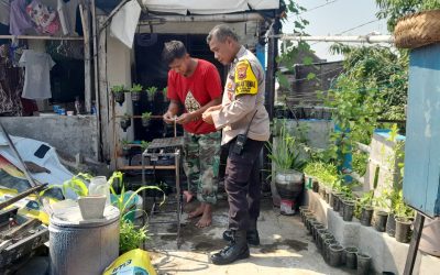 Dukung Ketahanan Pangan, Bhabinkamtibmas Jagalan Binluh Warga Binaan Ajak Manfaatkan Lahan Kosong