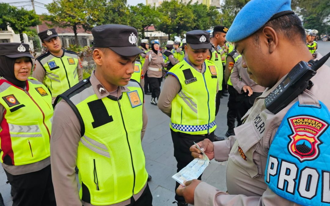 Seksi Propam Polresta Surakarta Gelar Gaktibplin, Tegakkan Disiplin Anggota