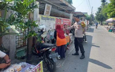 Bhabinkamtibmas Jayengan Giat Sambang dan Dialogis di Wilayah Kartopuran dan Jalan Wirotamtomo