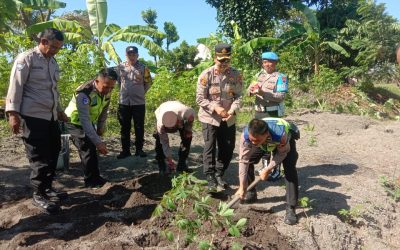 Dukung Ketahanan Pangan, Polsek Serengan Gelar Penanaman Jagung Serentak Kuartal III