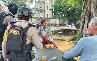 Tim Sparta Polresta Surakarta Amankan Dua Warga Saat Pesta Miras di Taman Sriwedari