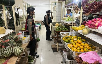 Tim Sparta Sat Samapta Polresta Surakarta Gelar Patroli Dialogis di Pasar Tradisional