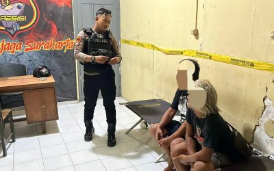 Tim Sparta Polresta Surakarta Amankan Dua Warga yang Sedang Pesta Miras di Jalan Majapahit Utama