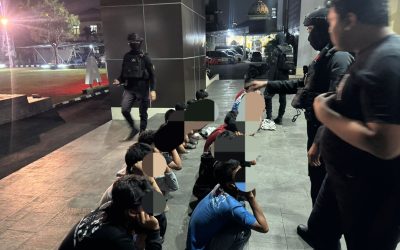 Tim Sparta Sat Samapta Polresta Surakarta Gagalkan Aksi Tawuran di TPU Bonoloyo, 18 Remaja Diamankan