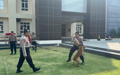 Satuan Samapta Polresta Surakarta Laksanakan Pelatihan Polisi Satwa