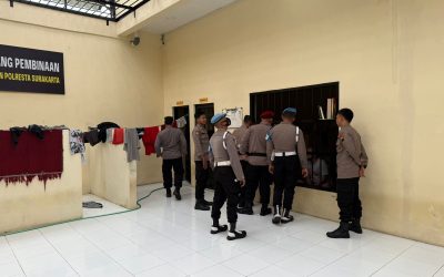 Tingkatkan Kualitas Pengawasan Tahanan, Polresta Surakarta Gelar Pengecekan Rutan