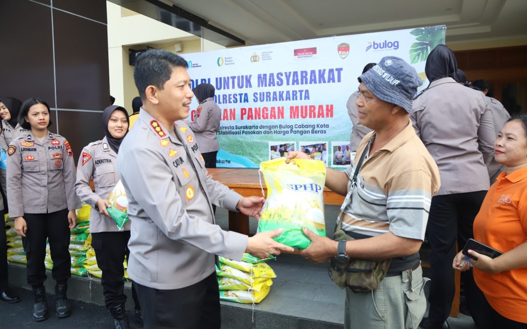 Jaga Stabilitas Harga Pangan, Polresta Surakarta Salurkan 189,5 Ton Beras SPHP
