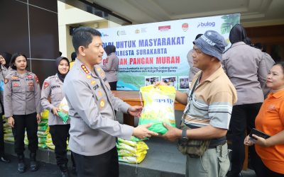 Jaga Stabilitas Harga Pangan, Polresta Surakarta Salurkan 189,5 Ton Beras SPHP