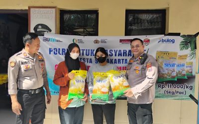 Polresta Surakarta Sukses Jual 25 Ton Beras di Hari ke-13 Program Gerakan Pangan Murah