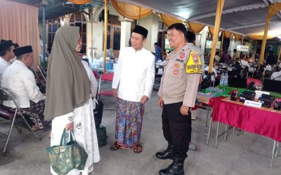 Bhabinkamtibmas Kelurahan Bumi Bersama Polsek Laweyan Amankan Kegiatan Khitanan Massal di Ponpes Az-Zayadiyy