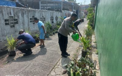 Bhabinkamtibmas Kestalan Dukung Ketahanan Pangan dan Persiapan Lomba PKK