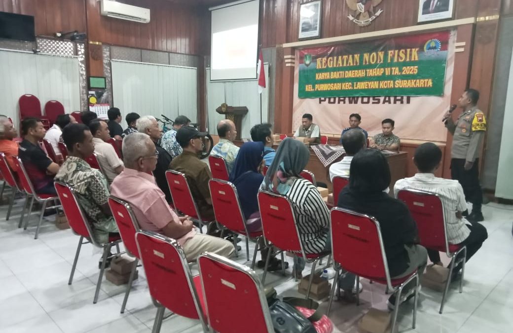Bhabinkamtibmas Purwosari Hadiri Penyuluhan Tanggap Darurat dan Penanggulangan Kebakaran