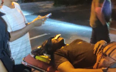 Respon Cepat Sat Lantas Polresta Surakarta Tangani Laka Lantas di Perempatan Patung Tembak Serengan