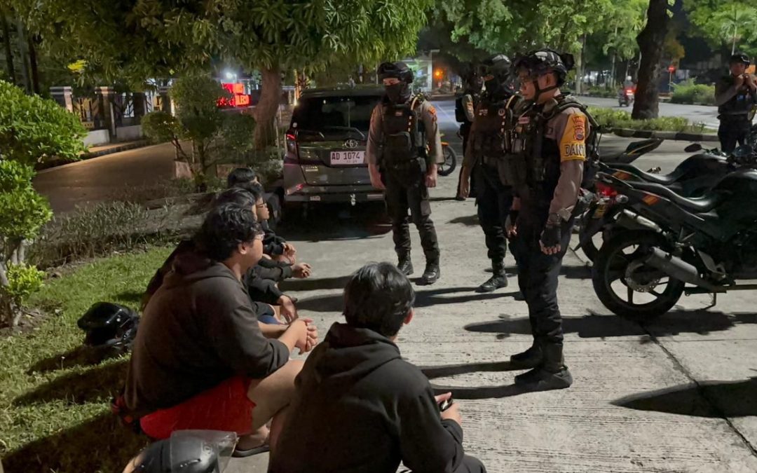 Nekat Pakai Knalpot Brong, Lima Motor Diamankam Tim Sparta Polresta Surakarta