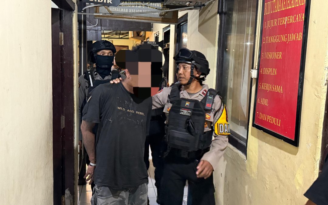 Tim Sparta Sat Samapta Polresta Surakarta Amankan Terduga Pencuri Handphone dari Amukan Massa di Nusukan