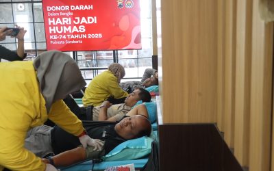 Polresta Surakarta Gelar Donor Darah Serentak Peringati Hari Jadi ke-74 Humas Polri