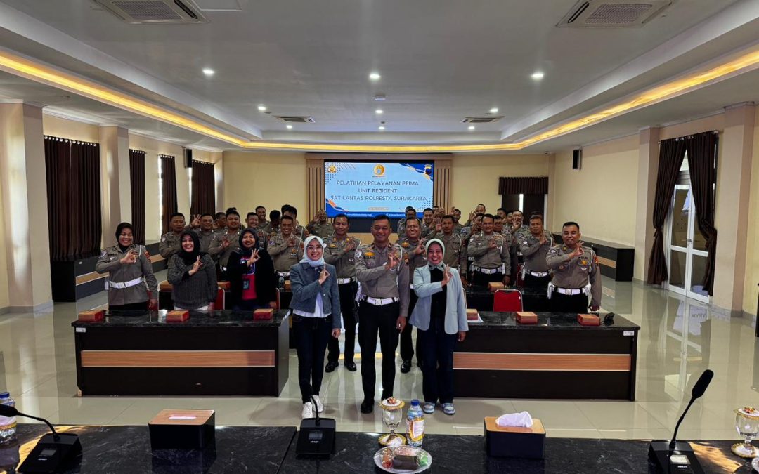 Satlantas Polresta Surakarta Gelar Pelatihan Pelayanan Prima Bersama Bank BRI