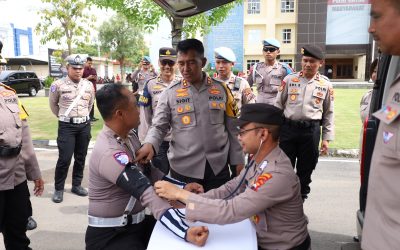 Seksi Dokkes Polresta Surakarta Pastikan Kesehatan Personel Jelang Operasi Zebra Candi 2025