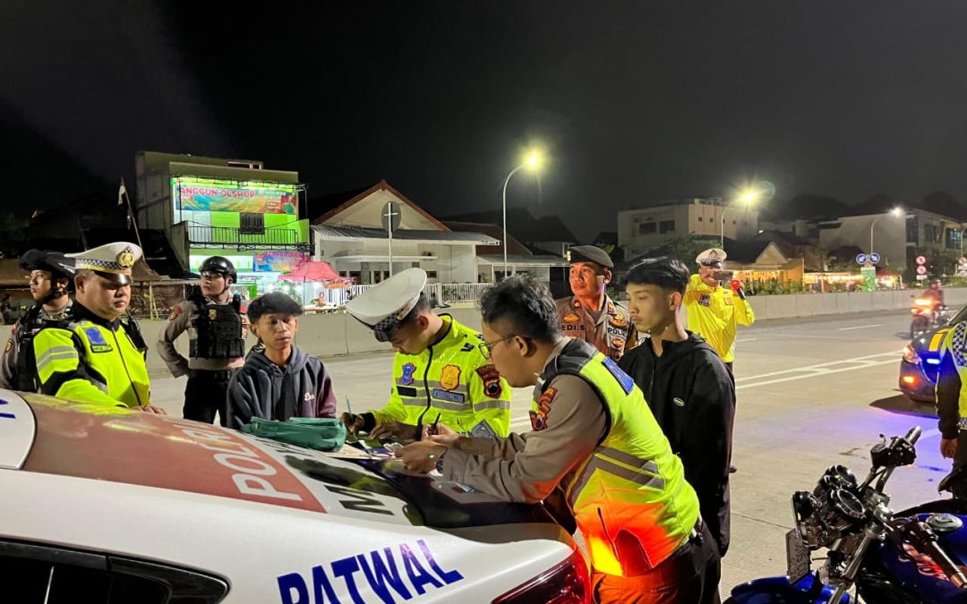 Polresta Surakarta Amankan 10 Motor Berknalpot Brong di Simpang Joglo, Ciptakan Kamtibmas Kondusif