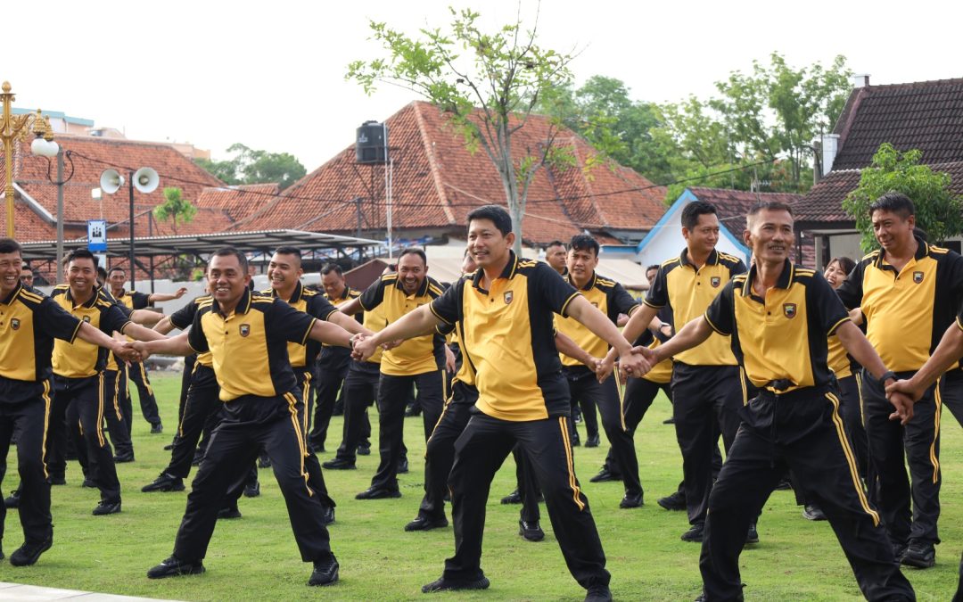 Polresta Surakarta Pererat Soliditas Lewat Olahraga Bersama yang Penuh Keakraban